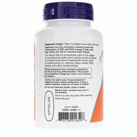 Omega-3 180 EPA / 120 DHA, NOW
